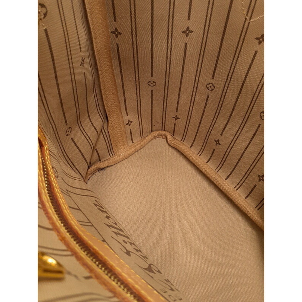 Louis Vuitton Monogram Leather Brown Neverfull Tote Bag - Picture 7 of 8